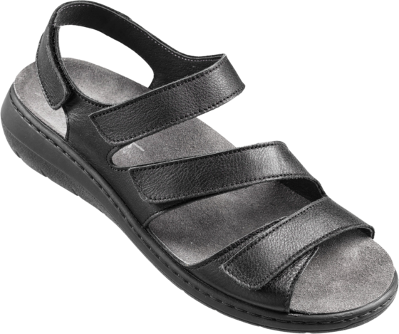 
EMBLA, 
Damsandal Svart - Ergoflex, 
Detail 1
