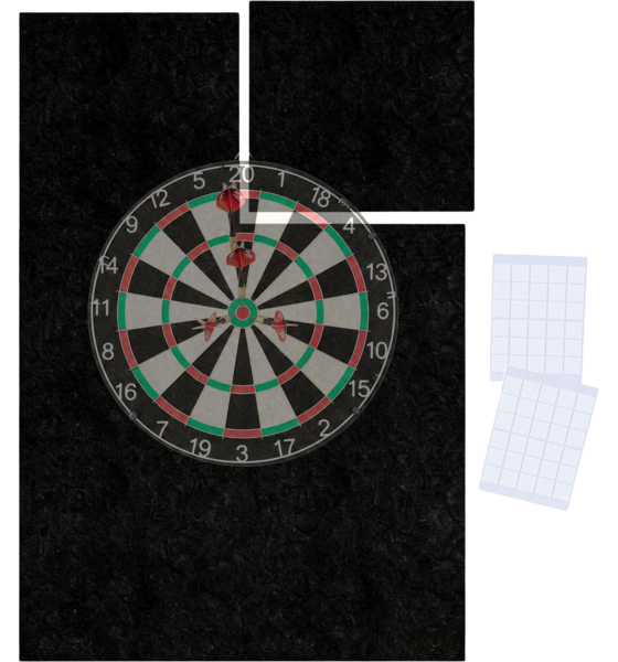 
NORTHIX, 
Dartboard Surround, 6-piece Felt Wall Protector, 
Detail 1
