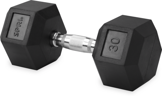
SPRI, 
Deluxe Rubber Dumbbell 13,6kg, 
Detail 1
