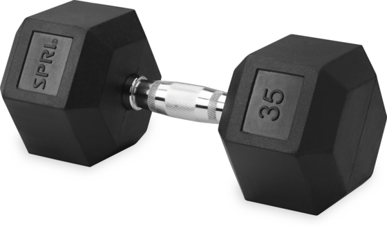 
SPRI, 
Deluxe Rubber Dumbbell 15,9kg, 
Detail 1
