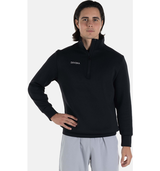 956885101101 DIVINA Divina Half-zip Shirt "bonum"  Model01 Detail