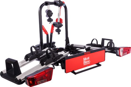 
MONT BLANC, 
Dragkroksmonterad cykelh&aring;llare SAREK - 2 cyklar/elcyklar, 
Detail 1
