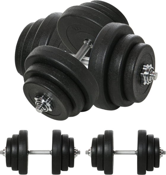 
NORTHIX, 
Dumbbell Set 40 Kg, Steel Dumbbell Set, Set Of 2 Dumbbells With 12 Weight Plates, Floor-friendly, Fo, 
Detail 1
