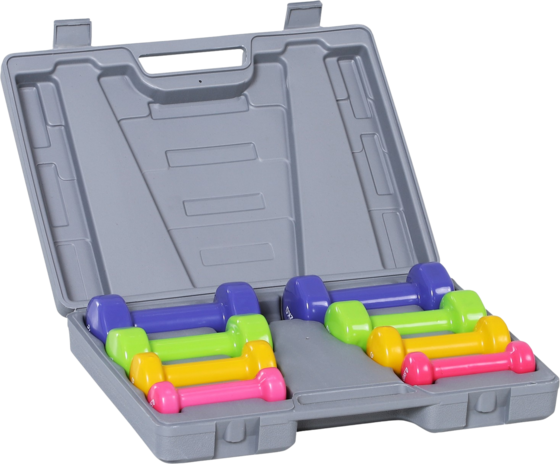 
NORTHIX, 
Dumbbell Set Dumbbell Set With Case 4 Pairs Of Dumbbells 05 1 15 2 Kg Portable For Home And Gym Iron, 
Detail 1
