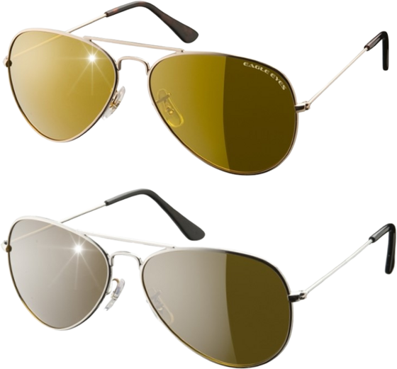 
NORTHIX, 
Eagle Eyes - Pilot Sunglasses Set Of 2 - Silver/gold, 
Detail 1
