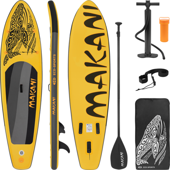 
ECD GERMANY, 
Ecd Germany Inflatable Stand Up Paddle Board Makani 320 X 80 X 15 Cm Yellow  Pvc Sup Board Set Up, 
Detail 1
