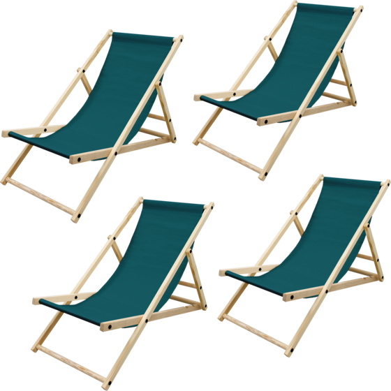 
ECD GERMANY, 
Ecd Germany Set Of 4 Foldable Wooden Deck Chair Garden Sun Lounger Dark Green Reclining, 
Detail 1
