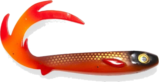 
EJ LURES, 
Ej Lures Flatnose Dragon Orange Red 26cm, 50gr, 
Detail 1
