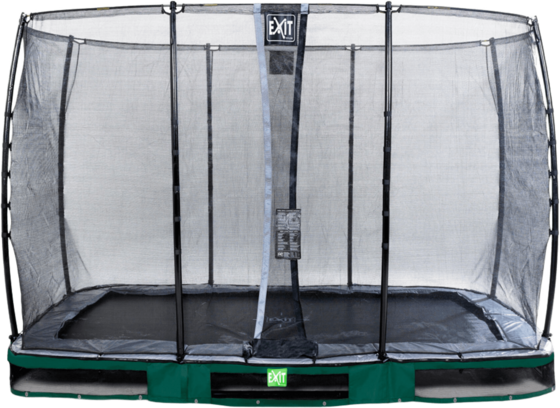 
EXIT, 
Elegant Nedgrävd Studsmatta 214x366cm Med Economy Skyddsnät - Grön, 
Detail 1
