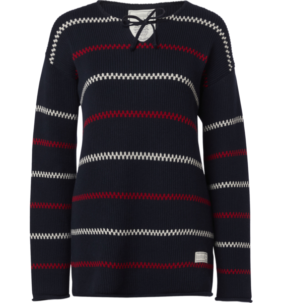 946703101101 EMMAMALENA Em Käringötröja Stickad Marinblå Unisex  Standard Detail