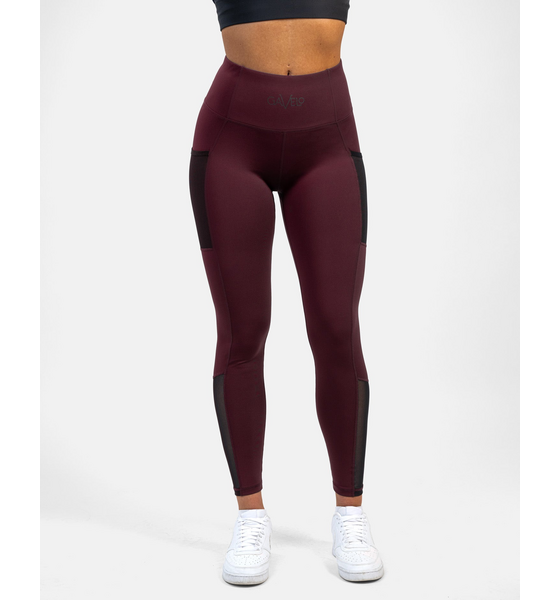 937738101101 GAVELO Empower Pocket Tights Bordeaux 937738101101 GAVELO Empower Pocket Tights Bordeaux Model01 Detail