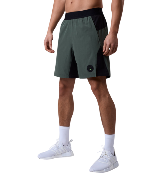 950106102101 CLN ATHLETICS Energy Stretch Shorts 2.0 Moss Green  Model01 Detail