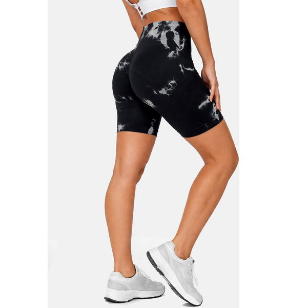 
ALERA, 
Enigma Tie Dye Scrunch Shorts, 
Detail 1
