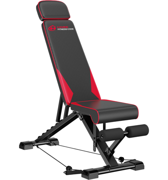
HOMEFITNESSCODE, 
Fällbar Träningsbänk 300kg – 8 Justerbara Lägen För Hemmaträning, 
Detail 1

