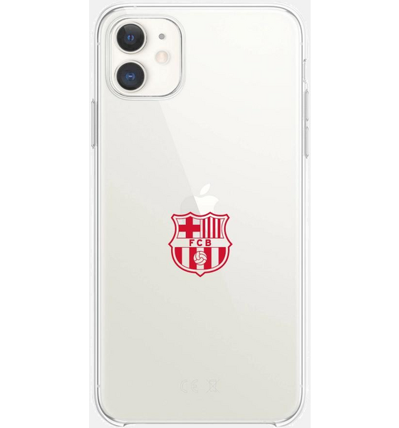 946447101101 PHONECASES3D Fc Barcelona Official Transparent Phone Case Red Crest  Standard Detail
