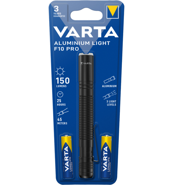 VARTA, Ficklampa F10 Pro Aluminium 150 Lm