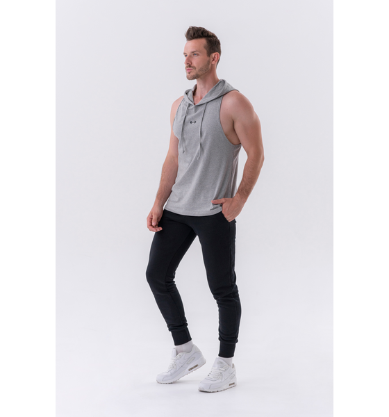 NEBBIA, Fitness Tank Top With A Hoodie 323