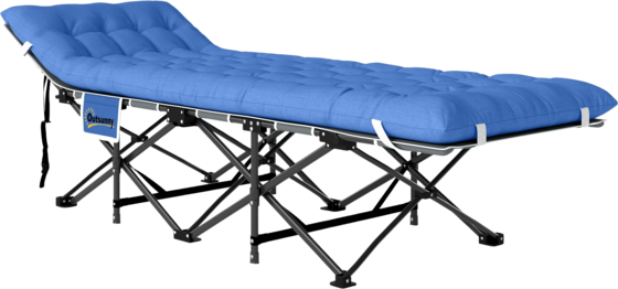 
NORTHIX, 
Foldable Camp Bed, Camping Bed With Mattress, Pillow, Side Pocket, 190 X 65 X 37 Cm, Camping Lounger, 
Detail 1
