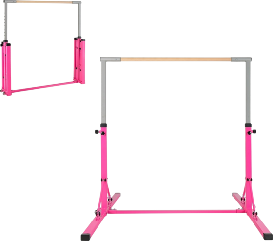 
NORTHIX, 
Foldable Gymnastics Bar For Kids, Adjustable Height, Pink, 
Detail 1
