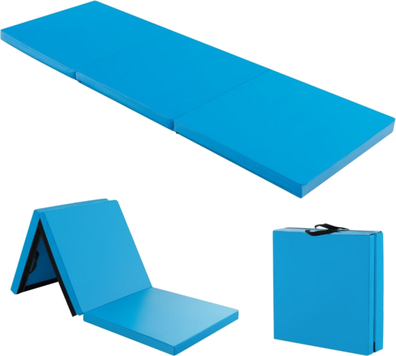 
NORTHIX, 
Foldable Soft Floor Mat With 2 Handles Non-slip Gymnastics Mat 180 X 60 X 5 Cm Blue, 
Detail 1
