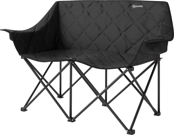 
NORTHIX, 
Folding Chair, Foldable 2-seater Camping Chair With Cool Bags, Carrying Bag, Outdoor Folding Chair,, 
Detail 1
