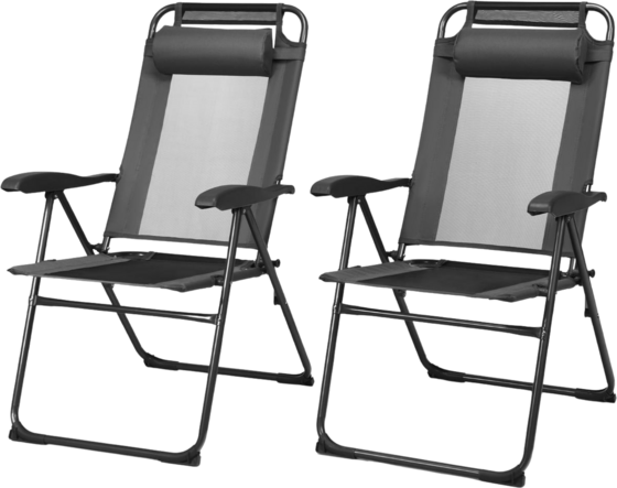 
NORTHIX, 
Folding Patio Chairs, Set Of 2 &ndash; Adjustable Backrest, 
Detail 1
