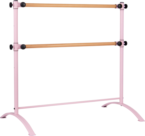 
NORTHIX, 
Freestanding Ballet Barre, Adjustable Height, Double Wood Bars, 
Detail 1
