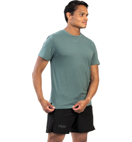 
GAVELO, 
Gavelo Active Tee Dark Green, 
Detail 1
