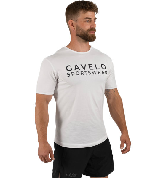 954187101101 GAVELO Gavelo Athleisure T-shirt White  Model01 Detail