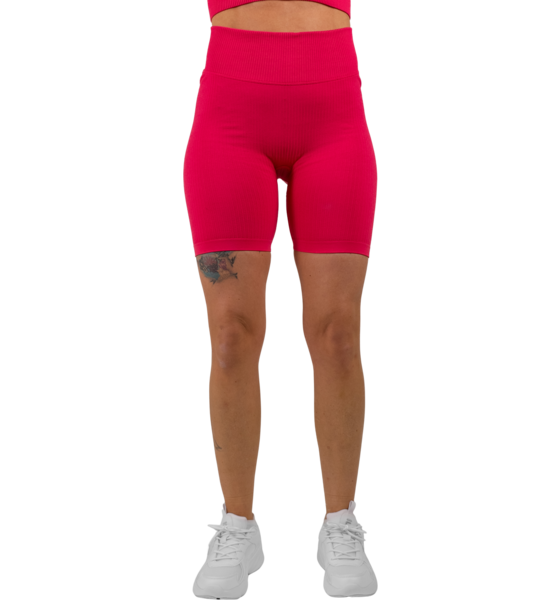 956206101101 GAVELO Gavelo Ribbed Seamless Biker Shorts Berry  Model01 Detail