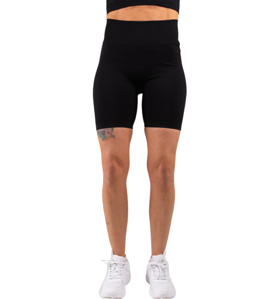956209101101 GAVELO Gavelo Ribbed Seamless Biker Shorts Black  Model01 Detail