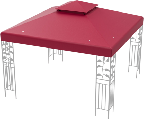 
NORTHIX, 
Gazebo Replacement Canopy 3x3m, Double-tier, Wine, 
Detail 1
