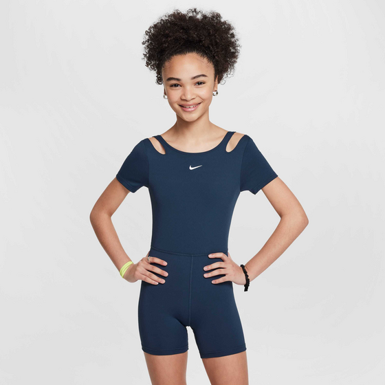 942396102101 NIKE Girls' Dri-fit Leotard One  Model01 Detail