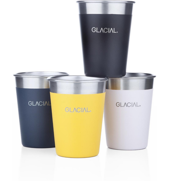 GLACIAL, Glacial Bottle - 4-pack Mixed Matte Color Cup Set