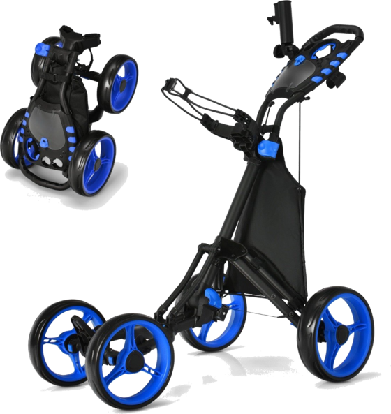 950831101101 NORTHIX Golf Trolley 4 Wheel Golf Trolley Golf Cart Golf Folding Golf Caddy Golf Push Cart Made Of Aluminum  Standard Detail