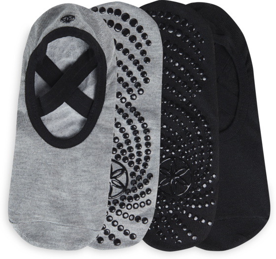 
GAIAM, 
Grippy Yoga Barre Socks Dovetail 2pk, 
Detail 1

