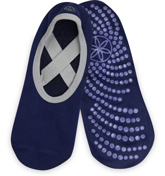 
GAIAM, 
Grippy Yoga Barre Socks Indigo, 
Detail 1
