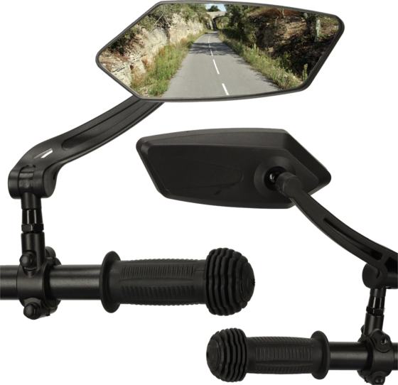 
B2X, 
Handlebar Adjustable 360 Rear-view Bicycle Mirror 2pcs, 
Detail 1
