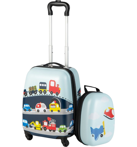 
NORTHIX, 
Hard Suitcase 2 Piece Carry On Luggage Set With Spinner Wheels Rolling Blue, 
Detail 1

