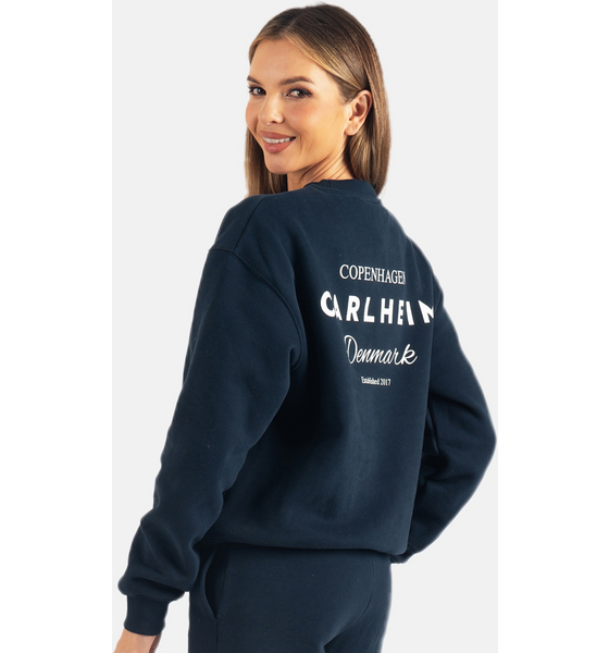 949698101101 CARLHEIM Harper Lounge Branded Sweatshirt 949698101101 CARLHEIM Harper Lounge Branded Sweatshirt Model01 Detail