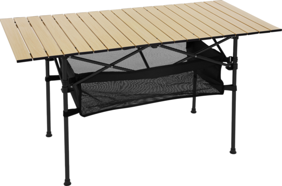 
HAUKI, 
Hauki Foldable Camping Table 118&times;55&times;64.5 Cm, Beige Aluminium Outdoor Table With Roll-up Top, 
Detail 1
