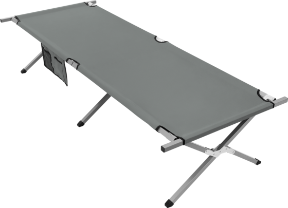 
HAUKI, 
Hauki Folding Camping Bed Xl 210 X 83 X 46 Cm, Grey Portable Sleeping Lounger With Carry Bag, 
Detail 1
