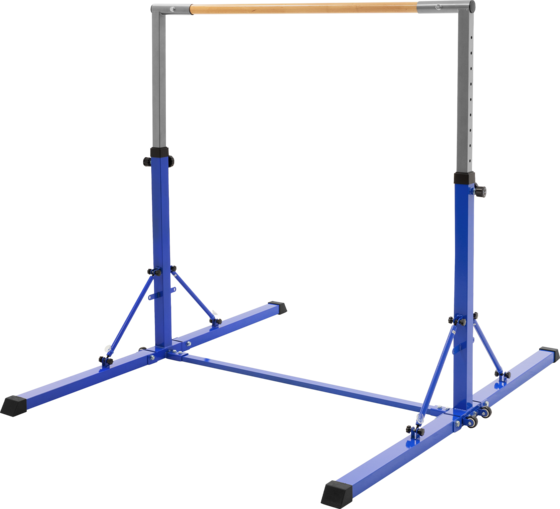 
HAUKI, 
Hauki Gymnastics Bar For Kids, Blue, Adjustable Height 95.5-150 Cm, Foldable Training Bar, 
Detail 1
