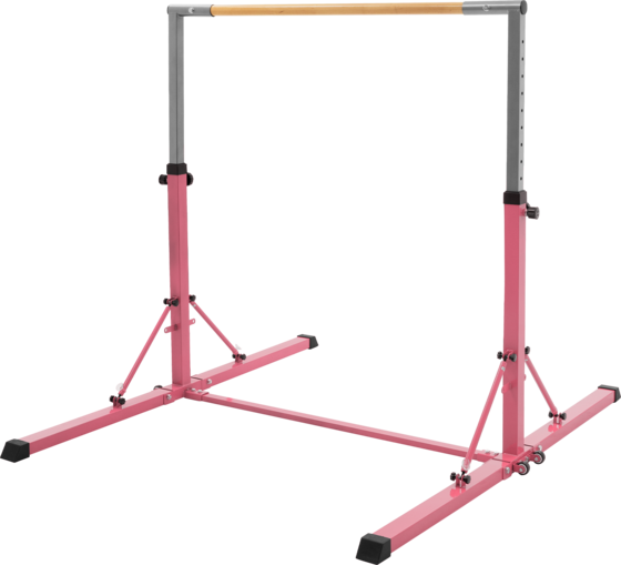 
HAUKI, 
Hauki Gymnastics Bar For Kids, Pink, Adjustable Height 95.5-150 Cm, Foldable Training Bar, 
Detail 1
