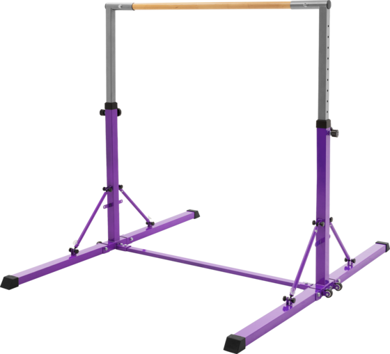
HAUKI, 
Hauki Gymnastics Bar For Kids, Purple, Adjustable Height 95.5-150 Cm, Foldable Training Bar, 
Detail 1
