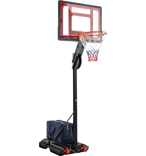 
NORTHIX, 
Height-adjustable Basketball Stand Basketball Hoop With Stand  2 Wheels 105-260 Cm Black, 
Detail 1
