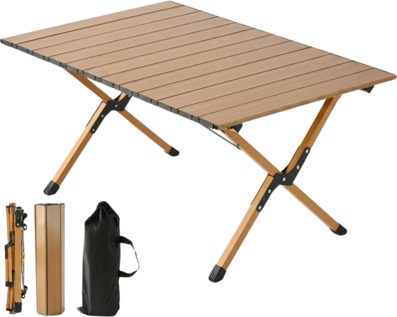 
NORTHIX, 
Height-adjustable Folding Camping Table, Steel, Weatherproof, 
Detail 1

