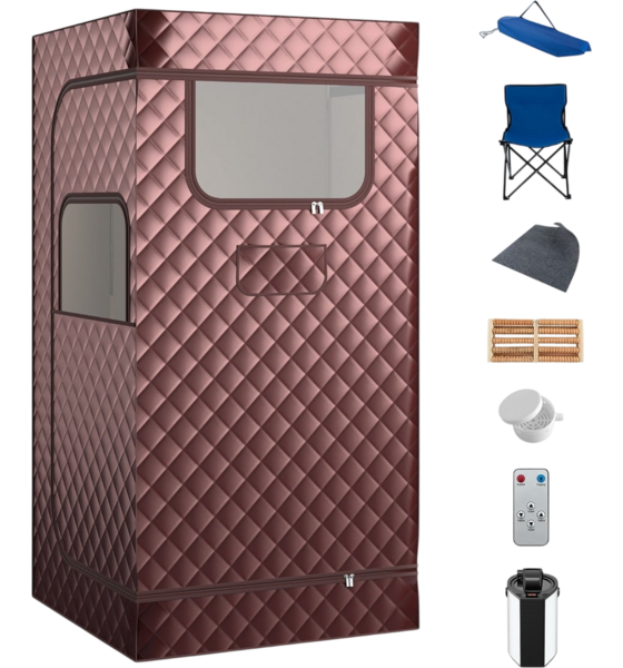 
NORTHIX, 
Home Sauna Tent With 3l Steam Generator, Coffee Color, 
Detail 1
