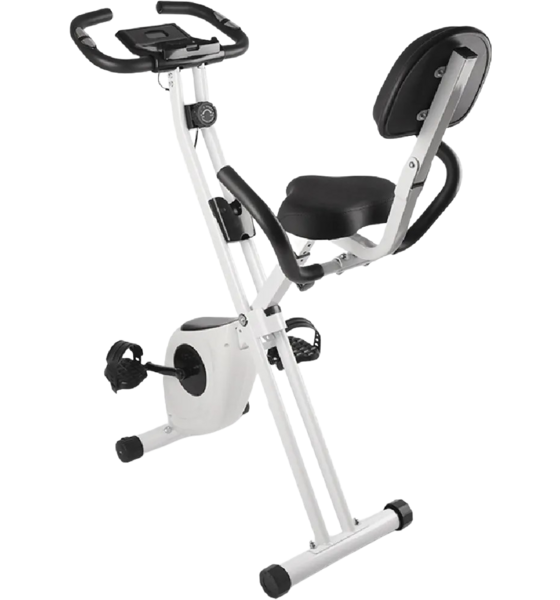 
HOMEFITNESSCODE, 
Hopfällbar Motionscykel Med Ryggstöd, Lcd-skärm Och 8 Motstånd, 
Detail 1
