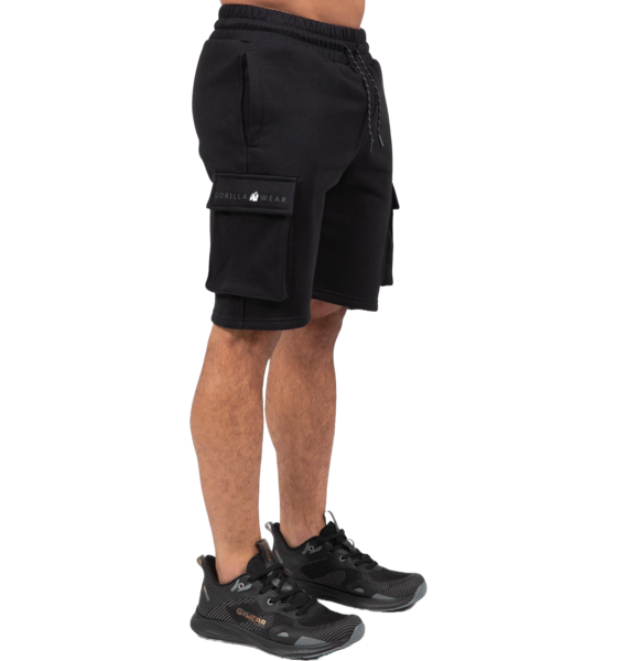948578101101 GORILLA WEAR Hudson Cargo Sweat Shorts  Model01 Detail